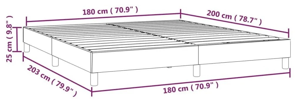 Σκελετός Κρεβατιού Χωρίς Στρώμα Πράσινο 180x200 εκ. Υφασμάτινο - Πράσινο