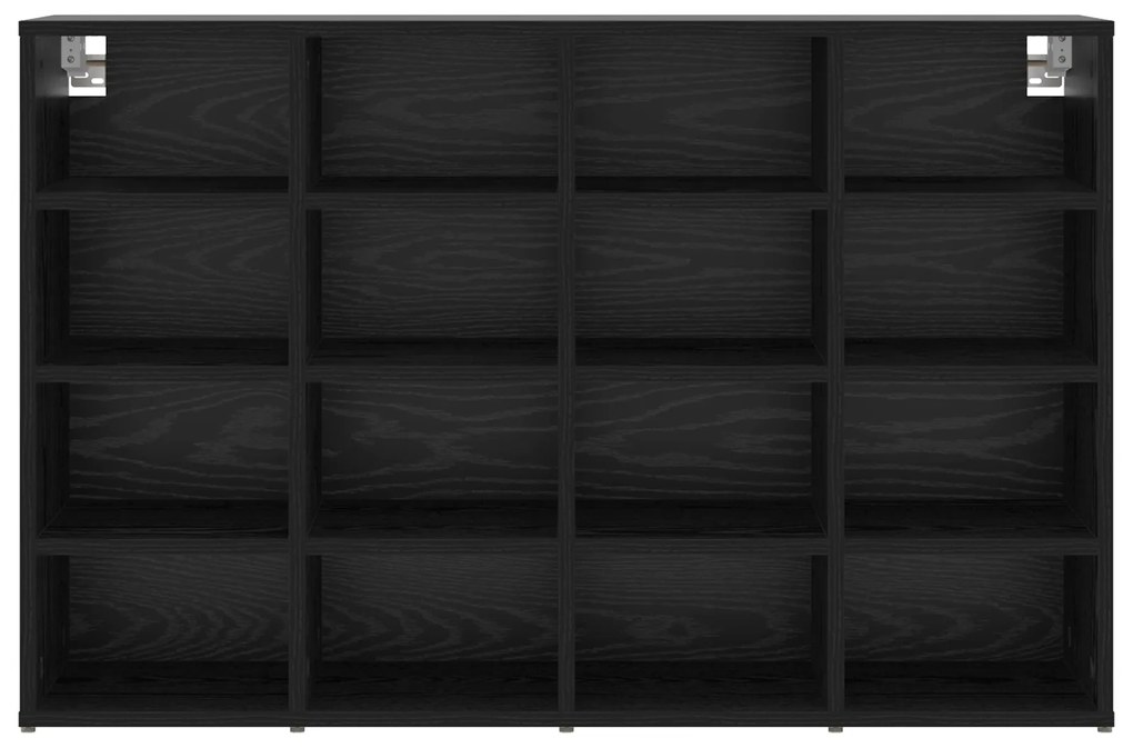 vidaXL Ντουλάπα Παπουτσιών Μαύρη δρυς 103x30x51 εκ Επεξεργασμένο ξύλο