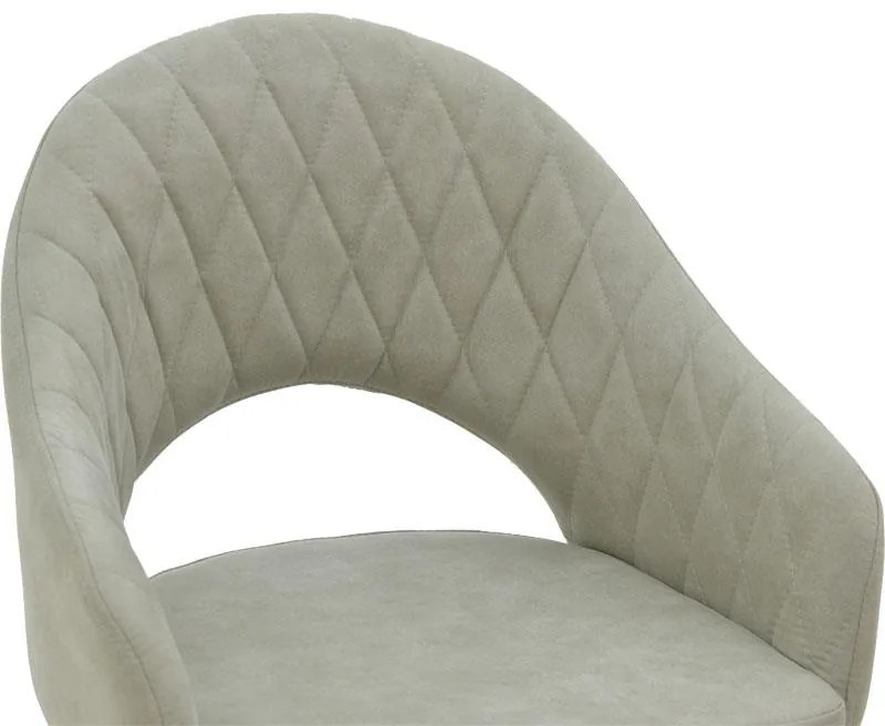 Καρέκλα - Πολυθρόνα Macie ύφασμα antique γκρι-μαύρο 58x50x85εκ 58x50x85 εκ.