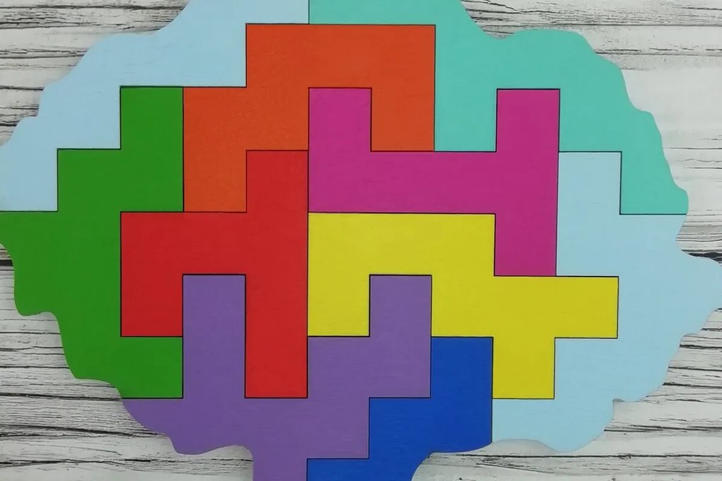 Σετ των 2 Intra απο ξύλο plywood 3mm-4mm πάχος - Εκπαιδευτικό παζλ για παιδιά Δίασταση 30x20 cm INTRAFABR-4618007