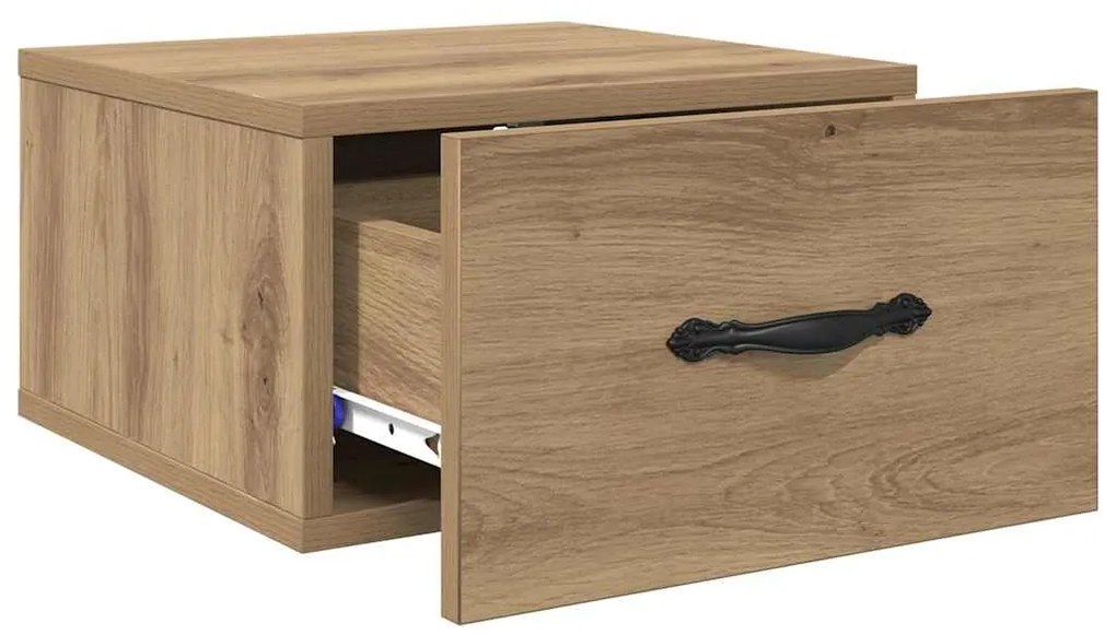 vidaXL Κομοδίνο artisan δρυς 35 x 35 x 20 εκ Επεξεργασμένο ξύλο