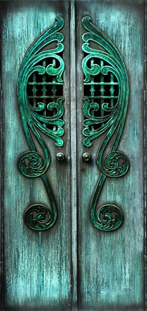 Φωτοταπετσαρία με μοτίβο σμαραγδένιας πύλης, Emerald gates - 90x210