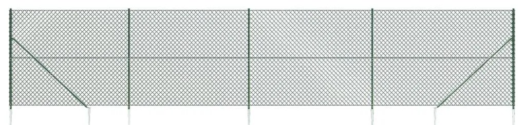 Συρματόπλεγμα Περίφραξης Πράσινο 1,4 x 10 μ. με Καρφωτές Βάσεις - Πράσινο
