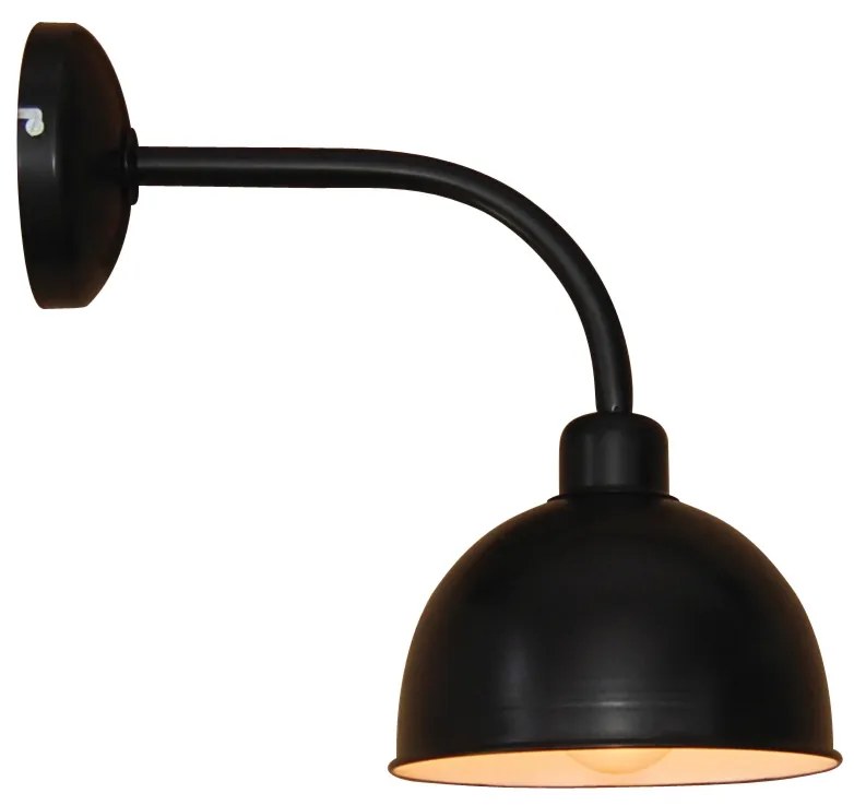 Φωτιστικό Τοίχου - Απλίκα HL-118S-1W ENZO BLACK WALL LAMP - 77-2884 - 51W - 100W - 77-2884