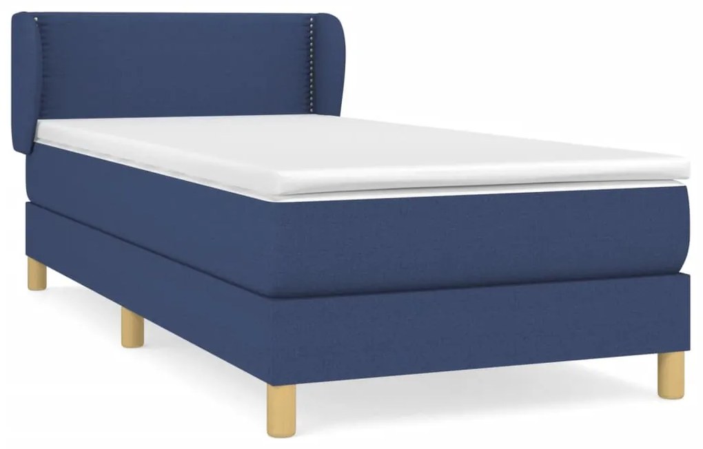 ΚΡΕΒΑΤΙ BOXSPRING ΜΕ ΣΤΡΩΜΑ ΜΠΛΕ 80X200 ΕΚ. ΥΦΑΣΜΑΤΙΝΟ 3126683