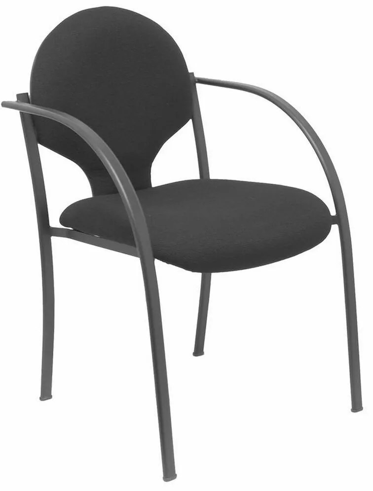 Καρέκλα υποδοχής Hellin PYC PACK220NBALI840 Μαύρο