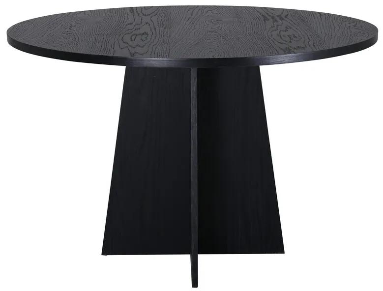 Τραπέζι Dallas 3209, Μαύρο, 75cm, 30 kg, Ινοσανίδες μέσης πυκνότητας, Φυσικό ξύλο καπλαμά | Epipla1.gr