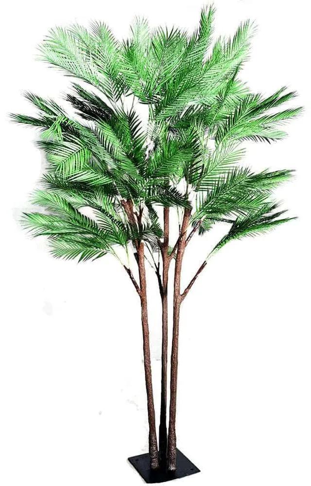 Τεχνητό Δέντρο Φοίνικας Χαμαιδωρέα 6380-6 180x25cm Green Supergreens Υαλοβάμβακας