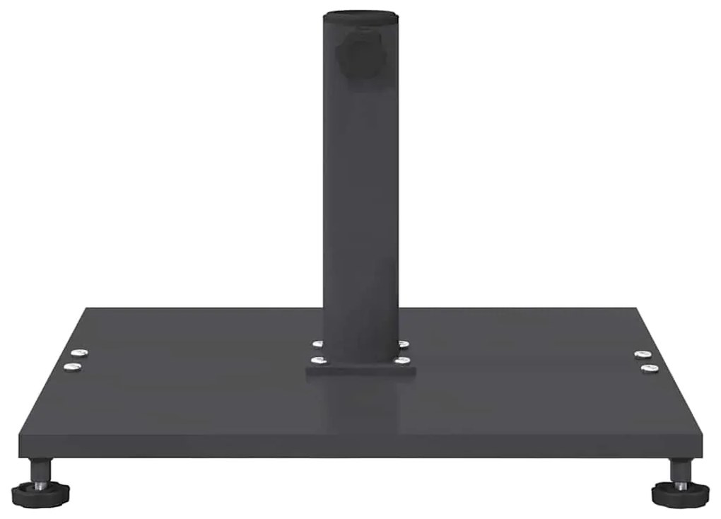 vidaXL Εξωτερική βάση ομπρέλας Σκούρο γκρι 45 x 45 x 31 εκ. Ατσάλι