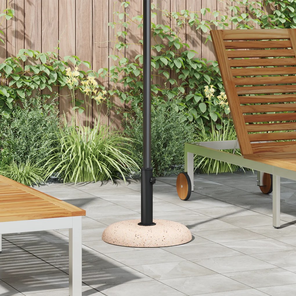 vidaXL Βάση για Ομπρέλες με Πόλους 37/42/52/58mm - Κίτρινη Σκυρόδεμα 20kg