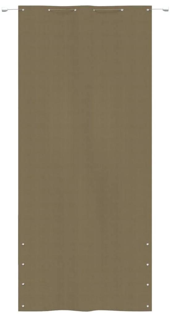 Διαχωριστικό Βεράντας Taupe 120 x 240 εκ. Ύφασμα Oxford - Μπεζ-Γκρι