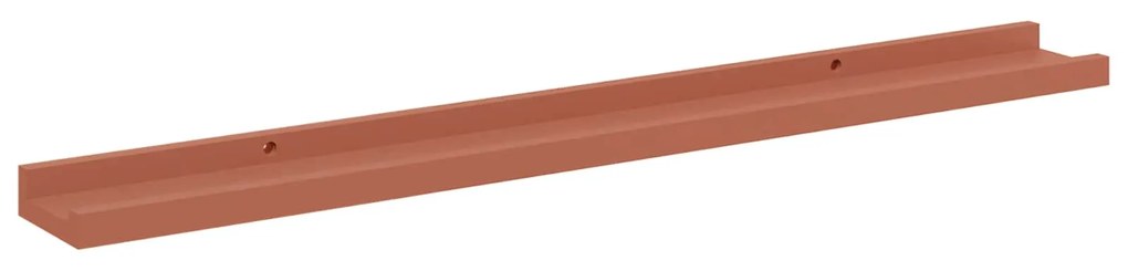 vidaXL Ράφι Τοίχου 2 pcs Κόκκινο 80 x 9 x 3 cm Επεξεργασμένο ξύλο