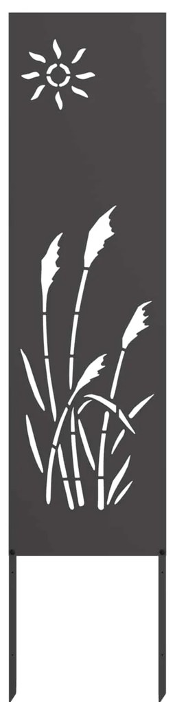 Οθόνη Ιδιωτικότητας Κήπου Μαιανδρικό σχέδιο Μαύρο 32 χ 140 εκ