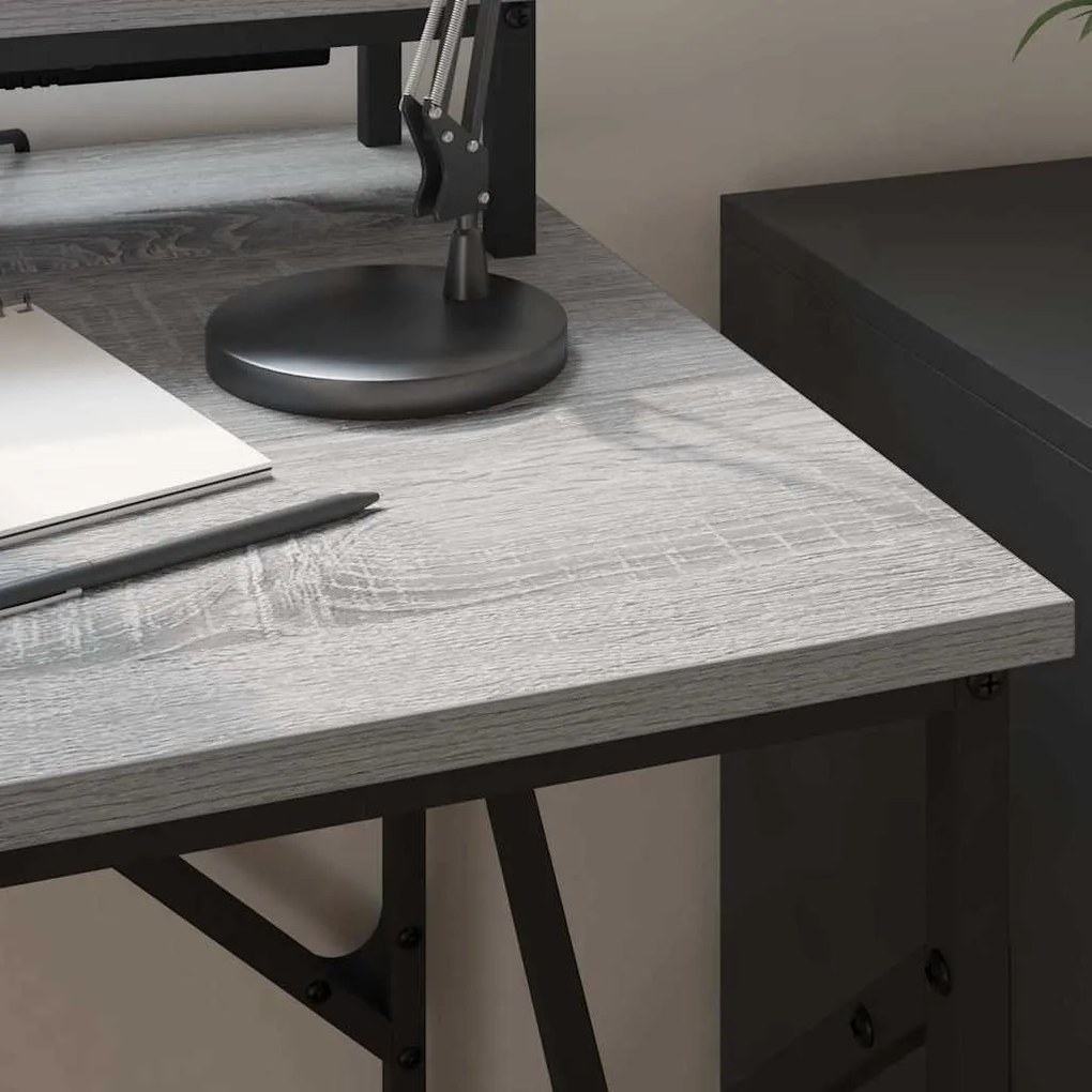 vidaXL Γραφείο Γκρι sonoma 100 x 50 x 86.5 εκ Επεξεργασμένο ξύλο