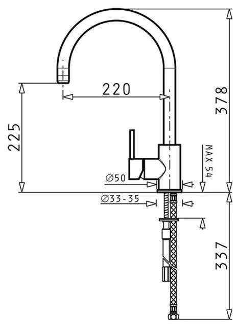 Μπαταρία κουζίνας Gusto Χρωμέ 5x22x37.8 εκ.