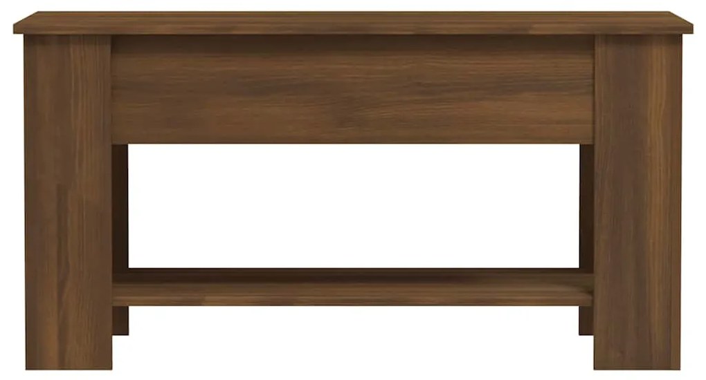 vidaXL Τραπεζάκι Σαλονιού Καφέ Δρυς 101x49x52 εκ. Επεξεργασμένο Ξύλο