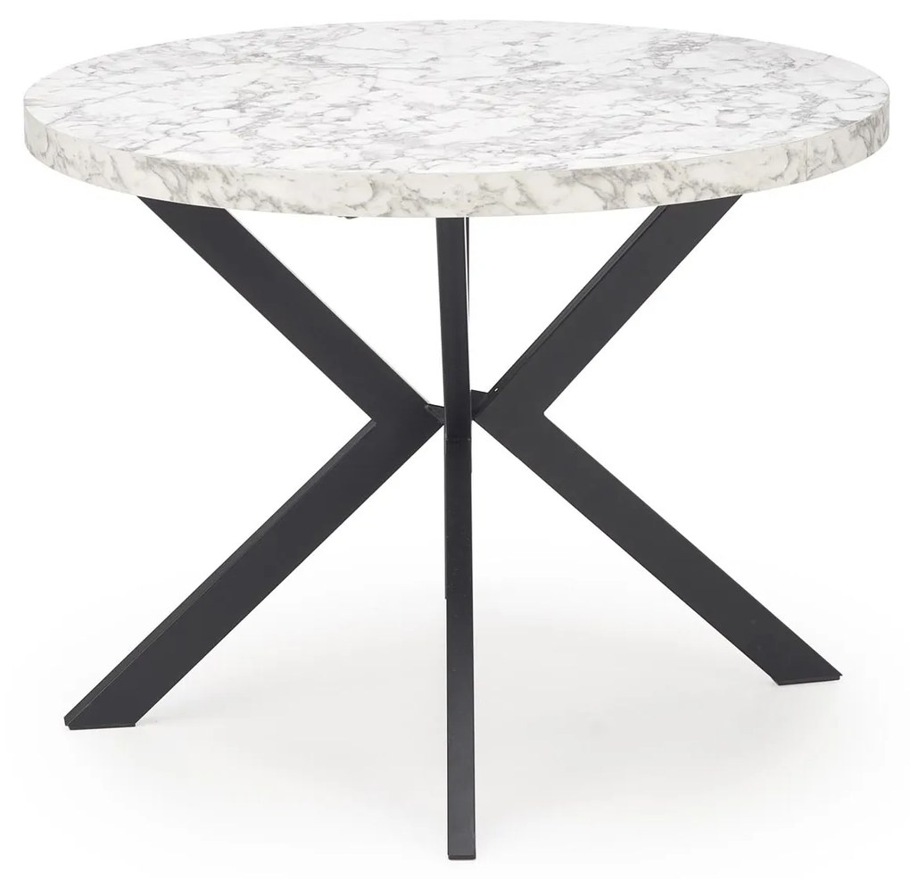 PERONI table white marble DIOMMI V-PL-PERONI-ST-MARMUR/CZARNY