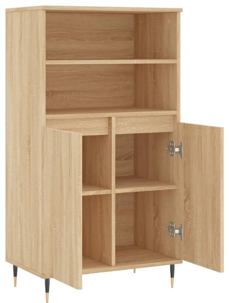 vidaXL Ντουλάπι Sonoma Δρυς 60 x 36 x 110 εκ. από Επεξεργασμένο Ξύλο