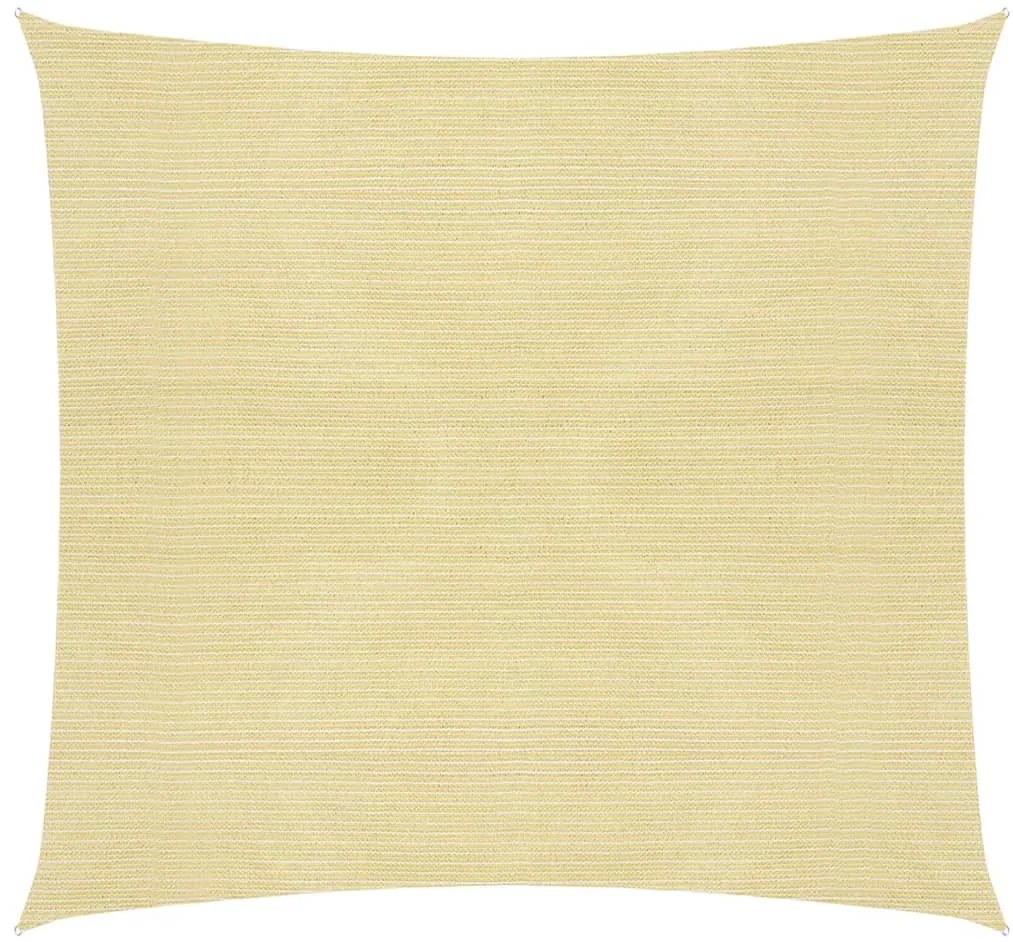 vidaXL Πανί Σκίασης Μπεζ 7 x 7 μ. από HDPE 160 γρ./μ²