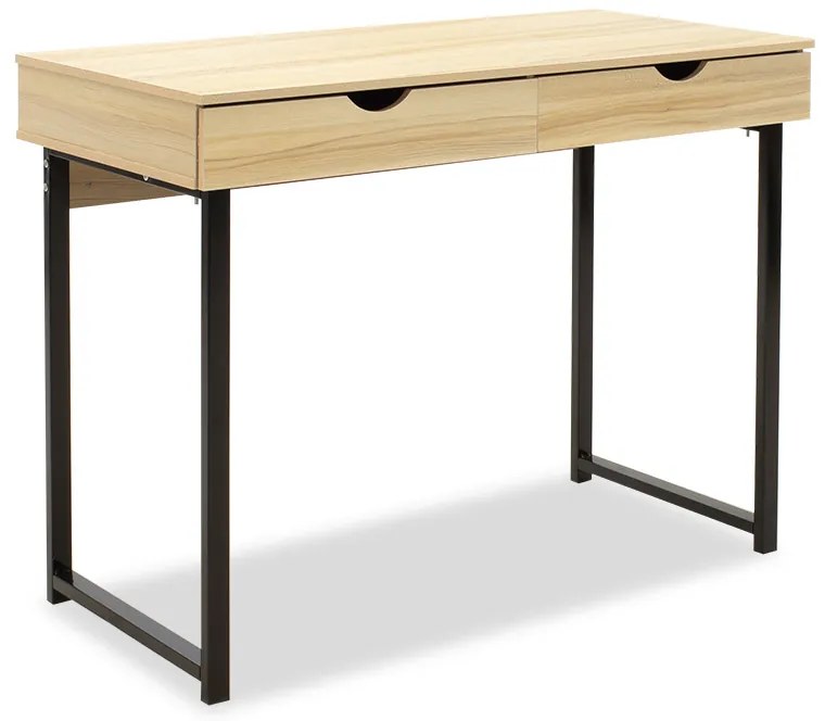 Intrahome Γραφείο Vitor μεταλλικό με επιφάνεια MDF χρώμα φυσικό 100x48x75εκ | SKU: INTRAPA-183111116