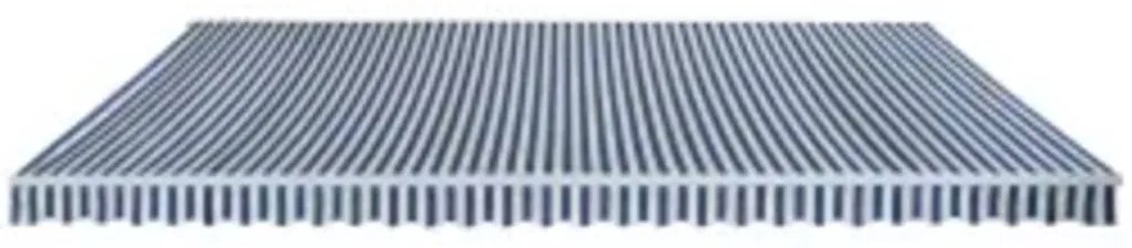 vidaXL Τέντα Αναδιπλούμενη Χειροκίνητη Μπλε/Λευκό 600 εκ.