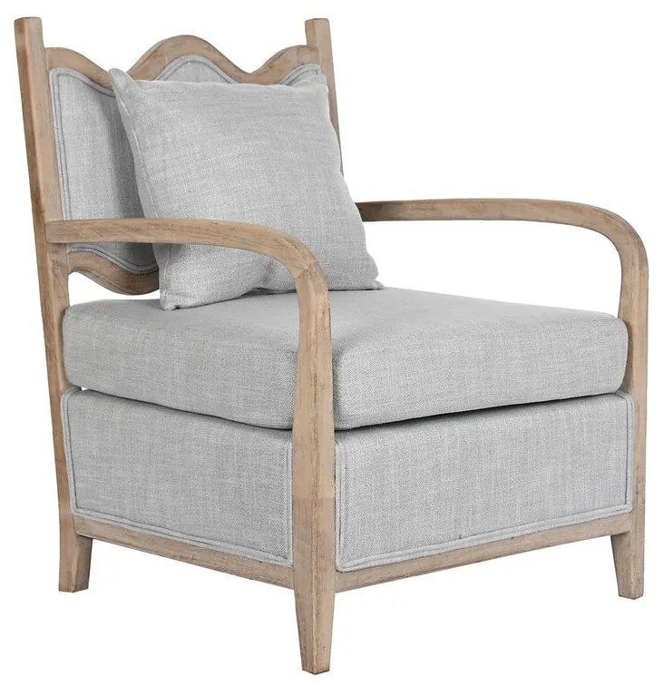 Πολυθρόνα DKD Home Decor 66 x 70 x 88 cm 70 x 73 x 88 cm Έλατο Ανοιχτό καφέ Ανοιχτό Γκρι