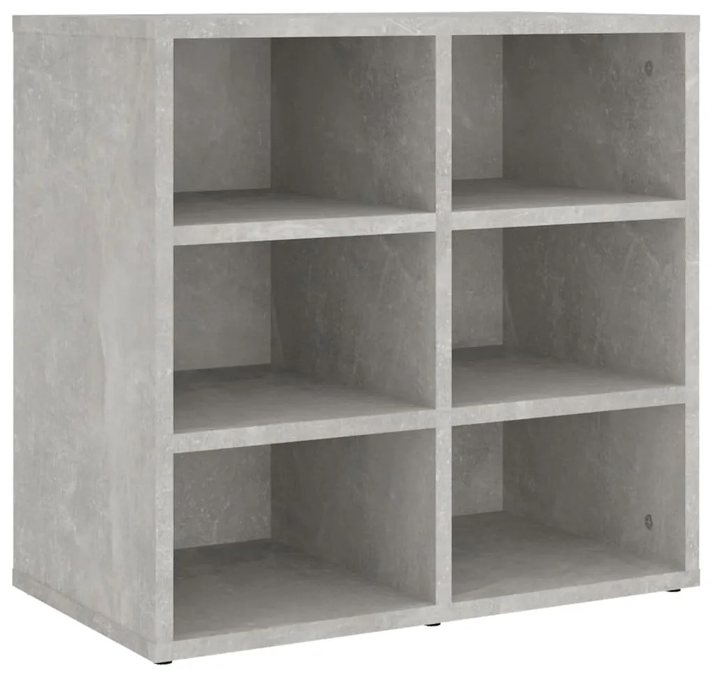 vidaXL Παπουτσοθήκη Γκρι σκυροδέματος 52,5 x 30 x 50 εκ.
