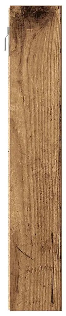 vidaXL Βιτρίνα με ράφι Παλιό Ξύλο 100 x 8.5 x 50 cm Επεξεργασμένο ξύλο
