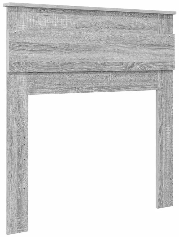 vidaXL Κεφαλάρι με κεφαλάρι Γκρίζο Σονομα 90 cm Επεξεργασμένο ξύλο