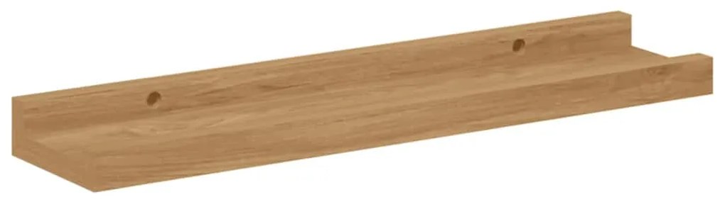 vidaXL Ράφι Τοίχου με ράφι 2 pcs Καφέ 40 x 9 x 3 cm Επεξεργασμένο ξύλο