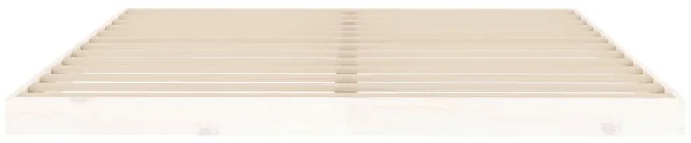 vidaXL Πλαίσιο Κρεβατιού Λευκό 160 x 200 εκ. από Μασίφ Ξύλο Πεύκου
