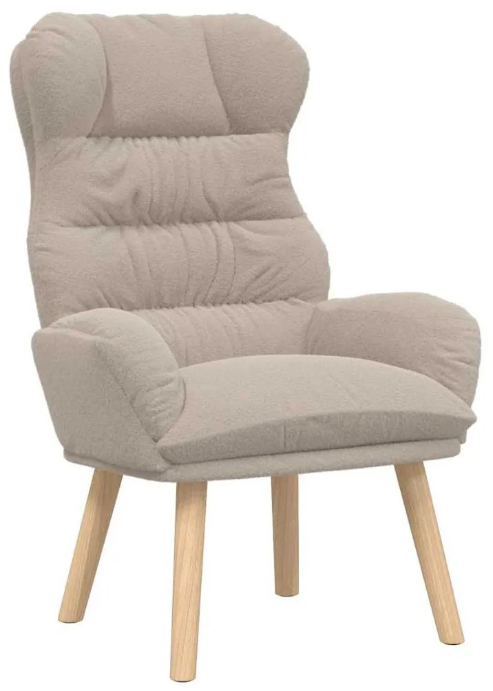 vidaXL Χαλαρωτική Πολυθρόνα Ανοιχτό γκρι 69 x 74 x 93 εκ. ύφασμα