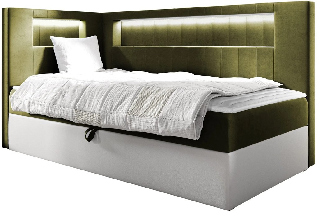 Καναπές κρεβάτι Junior Gold III-Ladi-90 x 200-Aristera - 212.00Χ102.00Χ115.00cm