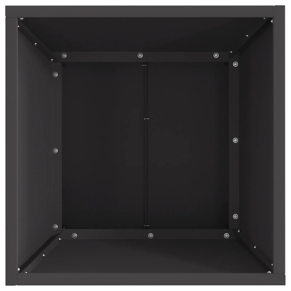 vidaXL Σχάρα Φωτιάς Τετράγωνη Μαύρη 40x40x30 εκ Ατσάλι