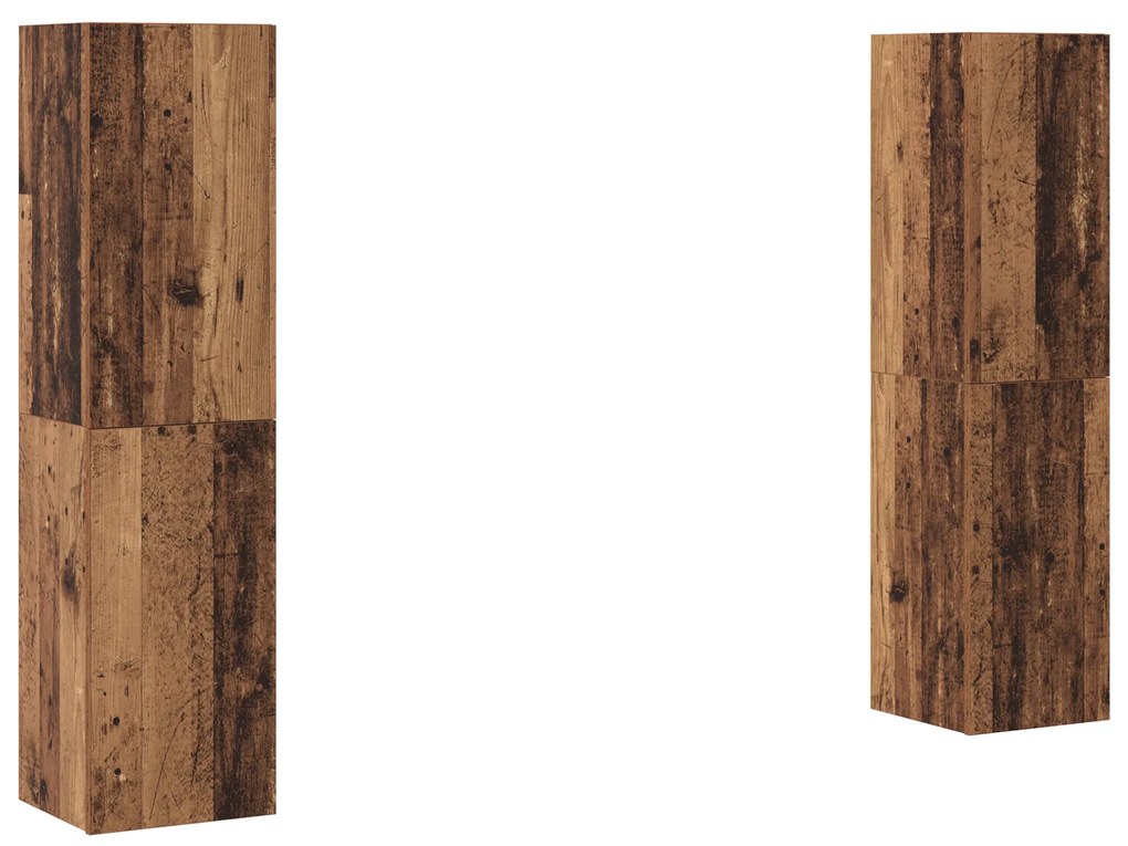 vidaXL Σετ επίπλου τηλεόρασης 4 pcs Παλαιό ξύλο 30.5 x 30 x 60 εκ.