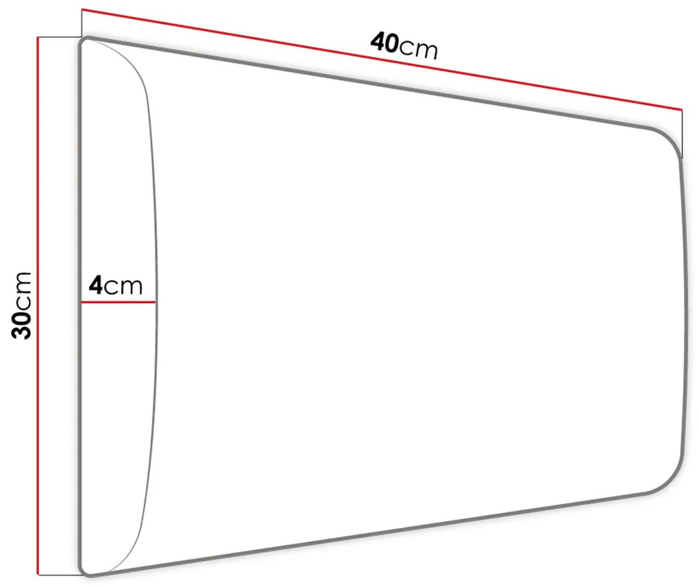 Επενδυμένο Πάνελ τοίχου 40x30-Leuko