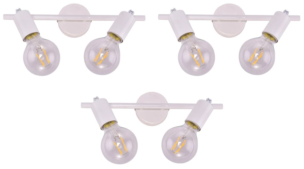 SE 137-2AW (x3) Soma Packet White adjustable spotlight+