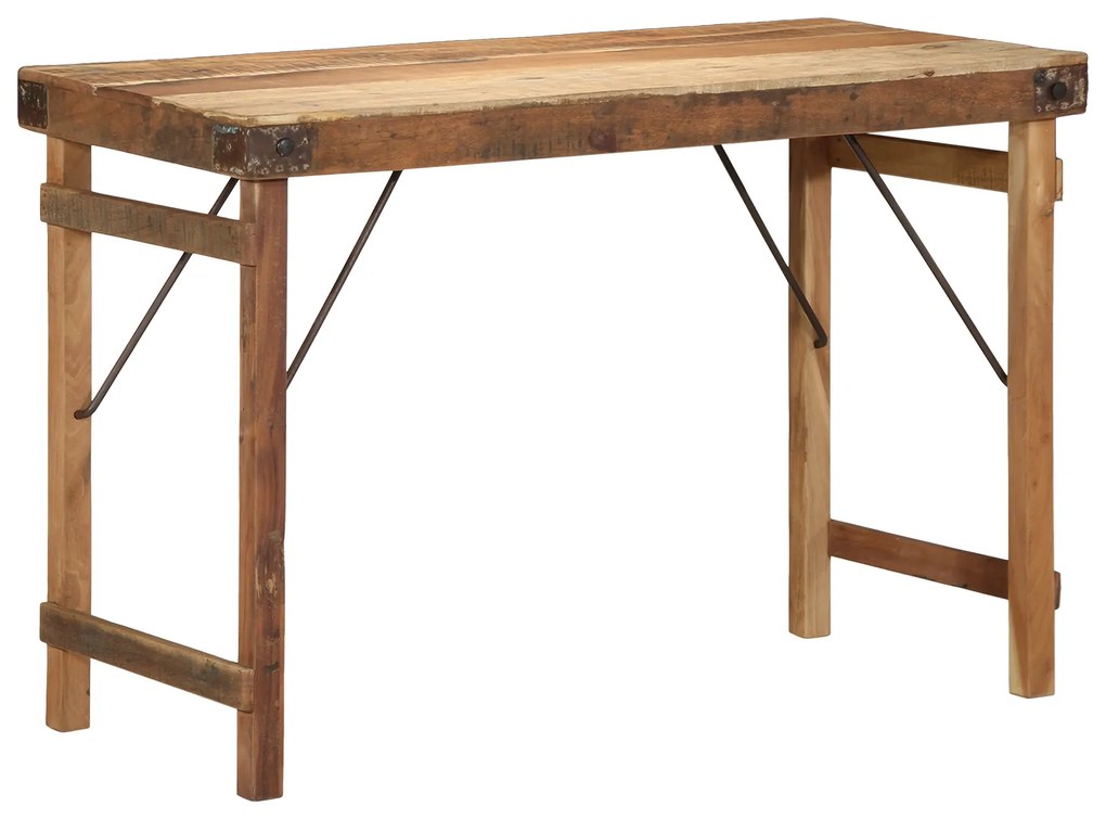 vidaXL Τραπεζαρία Καφέ 110 x 55 x 76 cm Μασίφ ανακυκλωμένο ξύλο