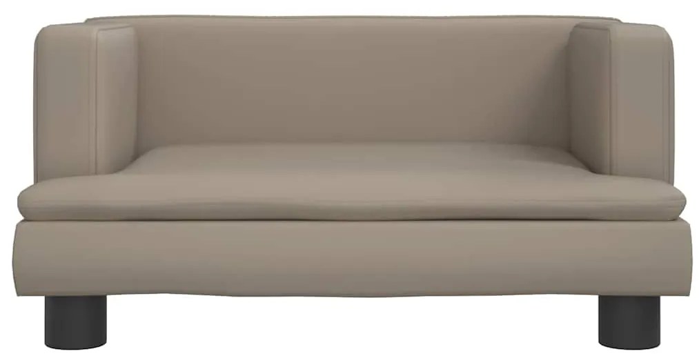 vidaXL Κρεβάτι Σκύλου Καπουτσίνο 60 x 40 x 30 εκ. από Συνθετικό Δέρμα