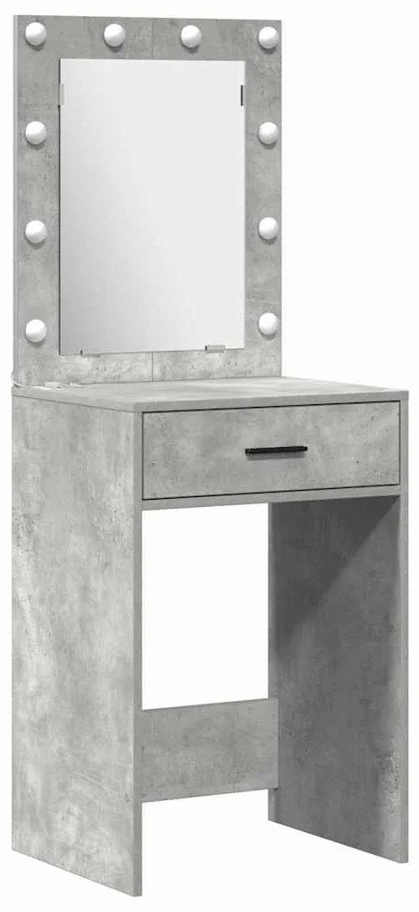 vidaXL Τραπέζι περιποίησης με συρτάρι 3 pcs Γκρι 40 x 41 x 135 εκ.