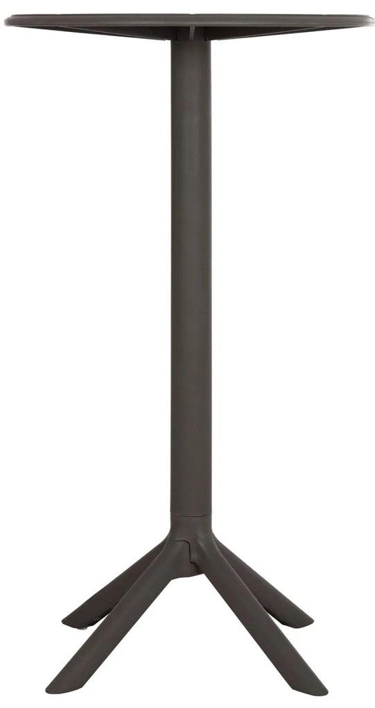 Τραπέζι μπάρ TERRIN Στρόγγυλο Πολυπροπυλενίου Dark Olive Green Φ61x107Υ εκ. 61x61x107 εκ.