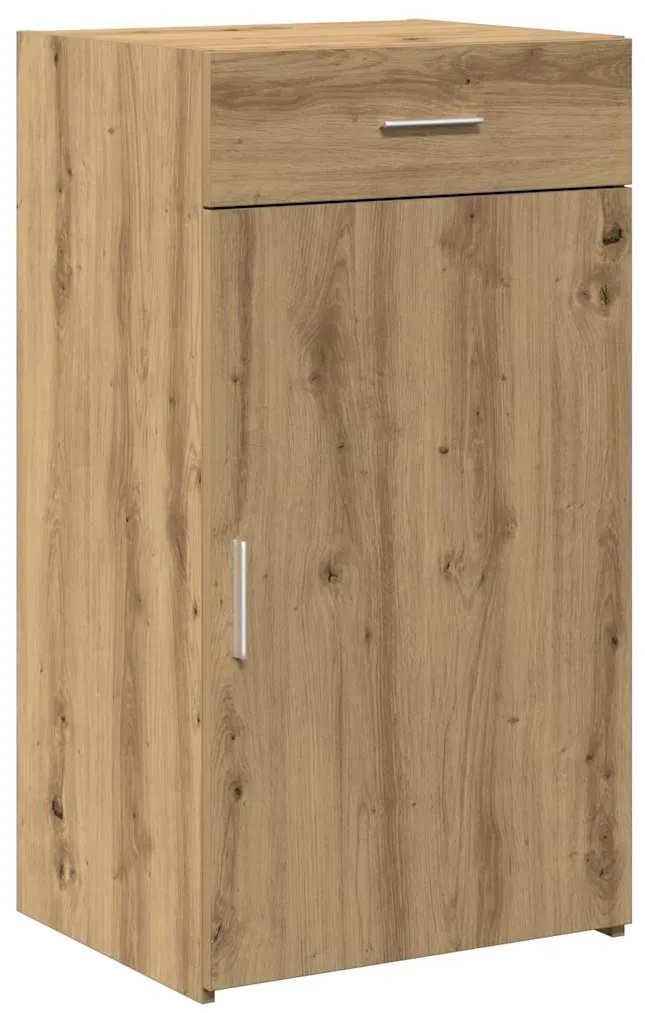 vidaXL Πλαϊνό γραφείο με συρτάρι Artisan Oak 50 x 42,5 x 93 εκ.