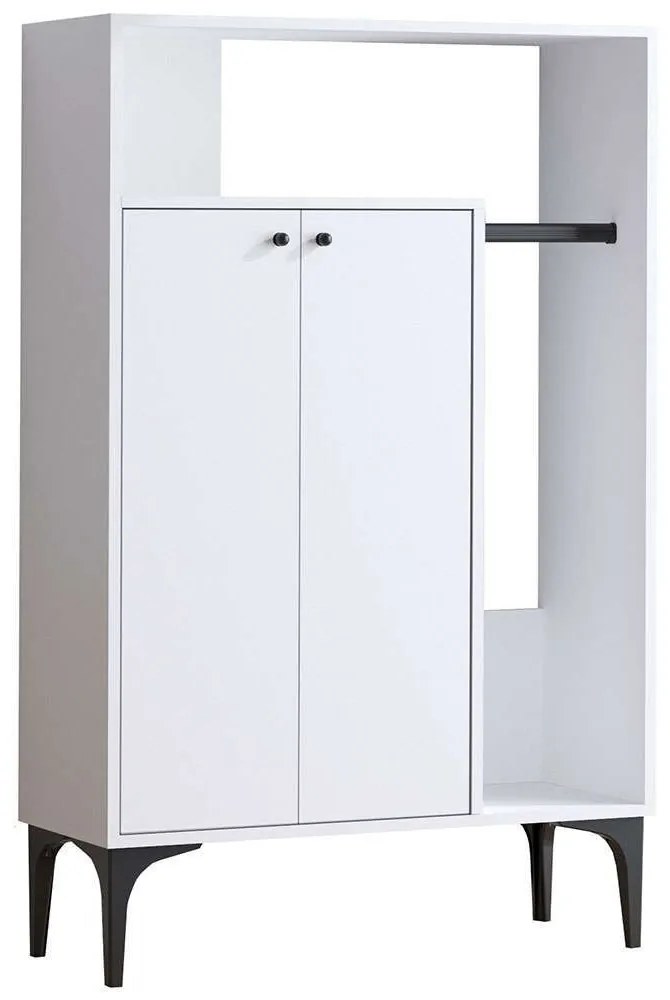 Παπουτσοθήκη Julia 393MRD1414 90x40x145cm White Μοριοσανίδα, Μελαμίνη