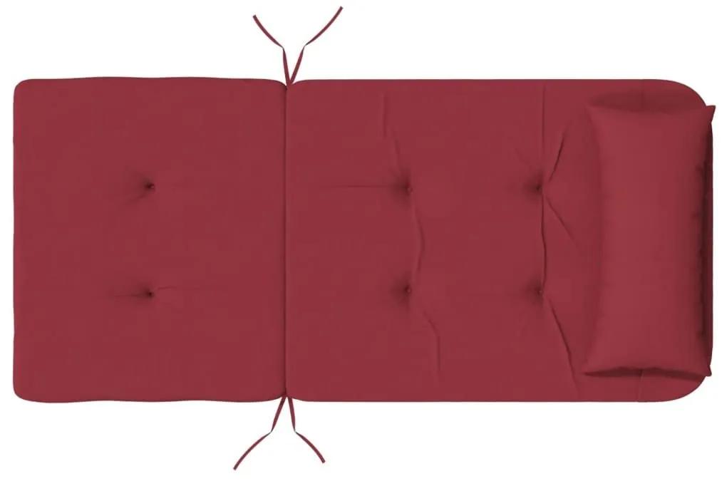 Μαξιλάρια Καρέκλας Adirondack 2 τεμ. Μπορντό από Ύφασμα Oxford - Κόκκινο