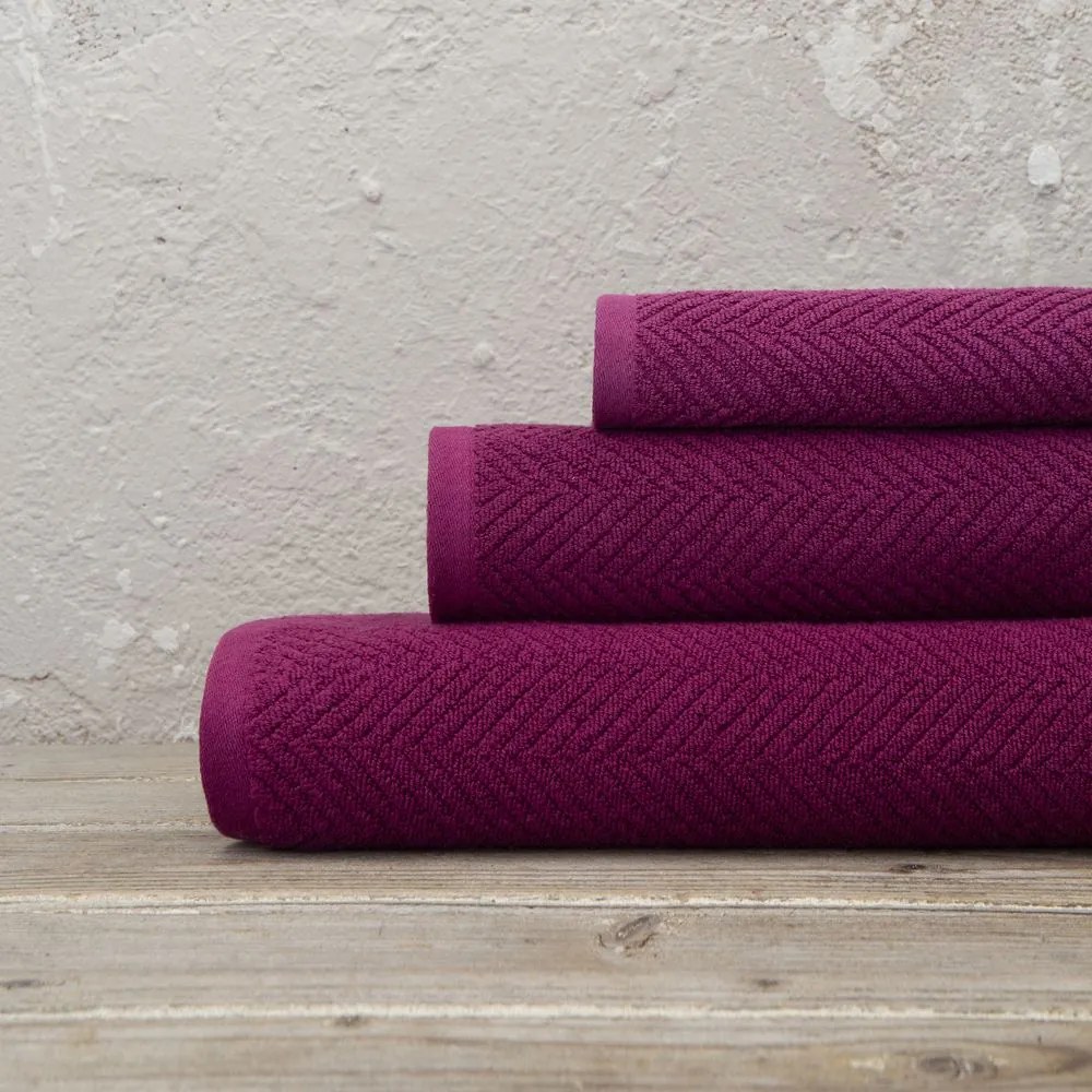 Πετσέτα Bold Dark Magenta Nima Χεριών 30x50cm 100% Βαμβάκι