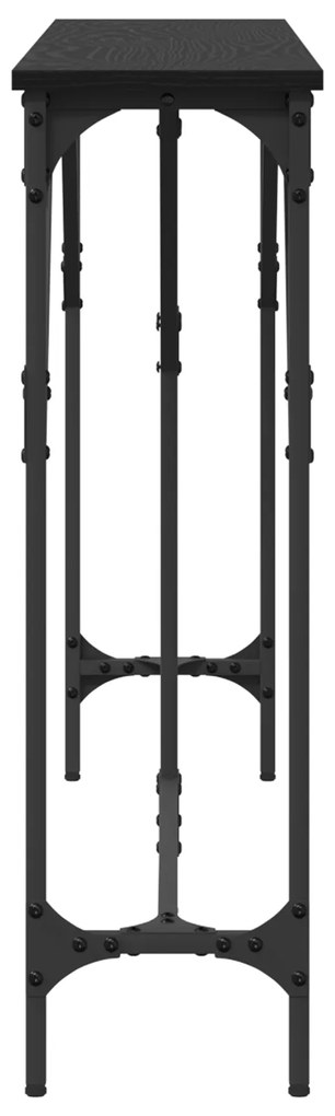 vidaXL Τραπέζι Κονσόλας Μαύρη Δρυς 140x23x75 εκ. Κατασκευασμένο Ξύλο