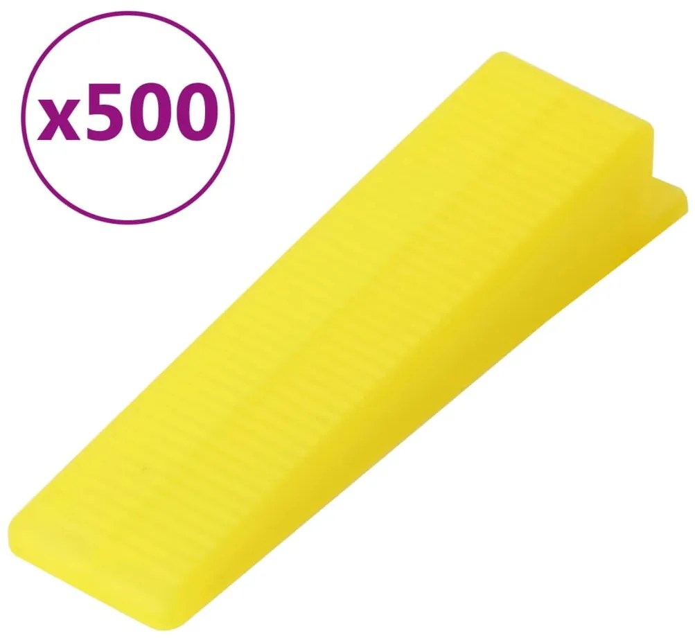 vidaXL Σύστημα Ευθυγράμμισης Πλακιδίων 500 Σφήνες 2500 Κλιπ 2 χιλ.