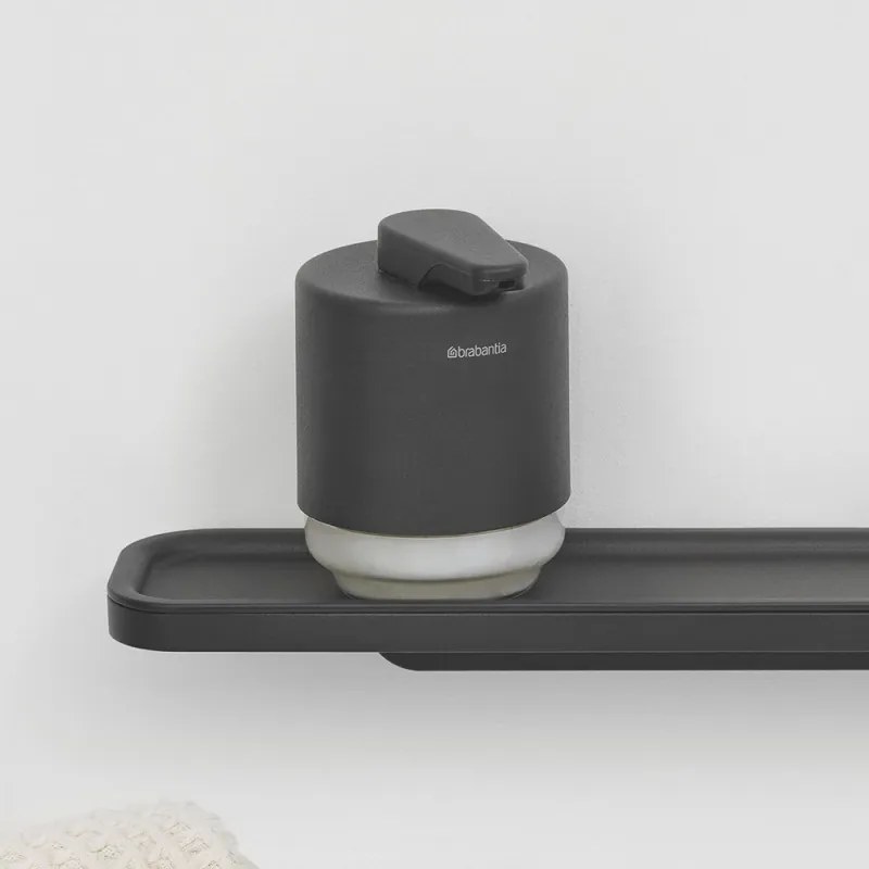 Διανομέας υγρού σαπουνιού Brabantia MindSet 1005672, 200 ml, ευρύ άνοιγμα, σκούρο γκρι
