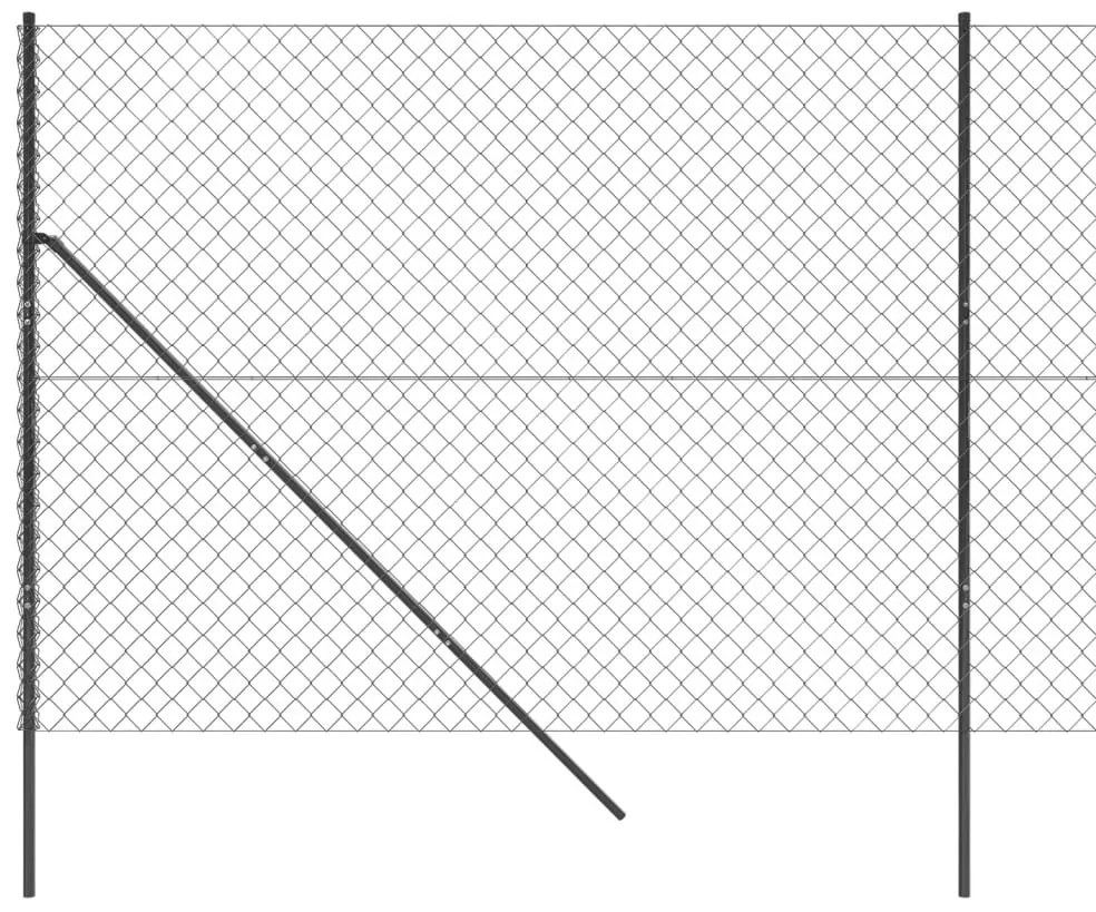 vidaXL Συρματόπλεγμα Περίφραξης Ανθρακί 1,6 x 10 μ.