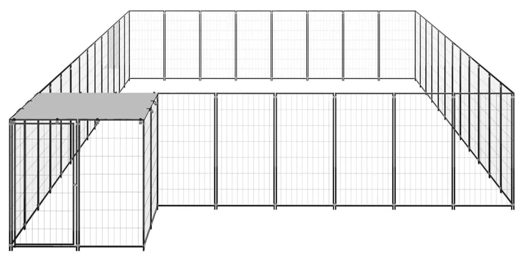 Σπιτάκι Σκύλου Μαύρο 30,25 μ² Ατσάλινο   - Μαύρο